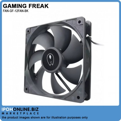 AVF Gaming Freak GF-12FAN-BK 12CM 12V 0.15A 1200RPM Connector 4 Pin Casing Fan AVF Gaming Freak GF-12FAN-BK 12CM 12V 0.15A 1200RPM Connector 4 Pin Casing Fan
