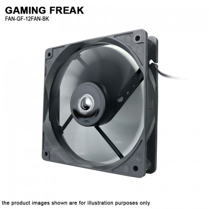 AVF Gaming Freak GF-12FAN-BK 12CM 12V 0.15A 1200RPM Connector 4 Pin Casing Fan AVF Gaming Freak GF-12FAN-BK 12CM 12V 0.15A 1200RPM Connector 4 Pin Casing Fan
