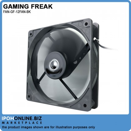 AVF Gaming Freak GF-12FAN-BK 12CM 12V 0.15A 1200RPM Connector 4 Pin Casing Fan AVF Gaming Freak GF-12FAN-BK 12CM 12V 0.15A 1200RPM Connector 4 Pin Casing Fan