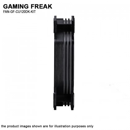 Gaming Freak GF-CU120DK-KIT Lumina Cube Dark 3-IN-1 Starter Kit 12cm LED Fan