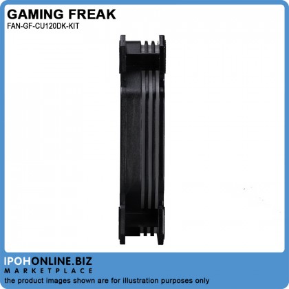 Gaming Freak GF-CU120DK-KIT Lumina Cube Dark 3-IN-1 Starter Kit 12cm LED Fan
