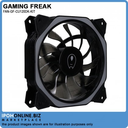 Gaming Freak GF-CU120DK-KIT Lumina Cube Dark 3-IN-1 Starter Kit 12cm LED Fan