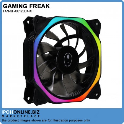 Gaming Freak GF-CU120DK-KIT Lumina Cube Dark 3-IN-1 Starter Kit 12cm LED Fan
