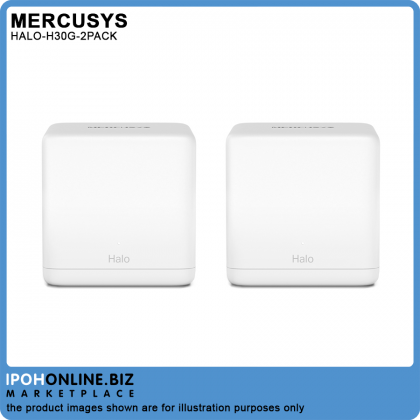 Mercusys Halo H30G AC1300 Gigabit Mesh Dual Band WiFi Router System - 2 Pack