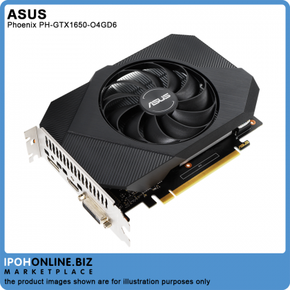 ASUS Phoenix PH-GTX1650-O4GD6 GeForce® GTX 1650 OC Edition 4GB GDDR6 HDMI DVI DP Graphic Card