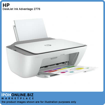 HP DeskJet Ink Advantage 2776 All-In-One Wireless Color Ink Print Scan Copy Printer