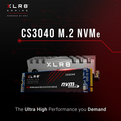 PNY XLR8 CS3040 1TB M.2 2280 NVMe PCIe Gen4 X4 SSD