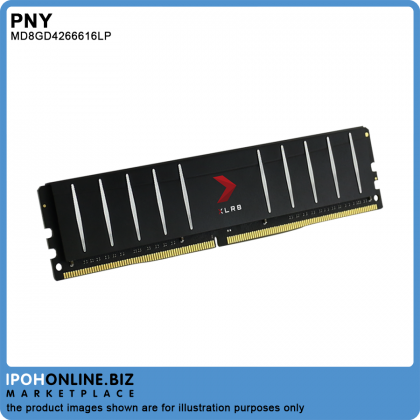PNY XLR8 8GB DDR4 2666 Low Profile Desktop RAM - XMP 2.0 PNY XLR8 8GB DDR4 2666 Low Profile Desktop RAM - XMP 2.0