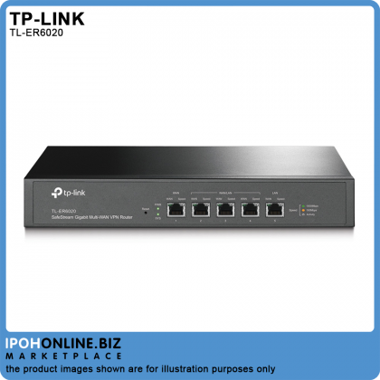 TP-Link TL-ER6020 SafeStream Gigabit Multi-WAN VPN Router TP-Link TL-ER6020 SafeStream Gigabit Multi-WAN VPN Router