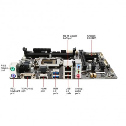 GIGABYTE G1 Gaming GA-B85M-Gaming 3 LGA 1150 Intel B85 HDMI SATA 6Gb/s USB 3.0 Micro ATX Intel Motherboard