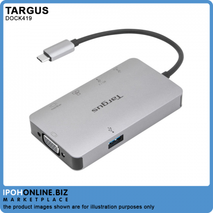 Targus DOCK419 USB-C 4K HDMI/VGA Docking Station with 100W Power Delivery