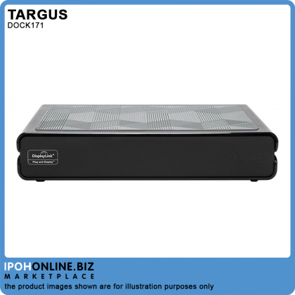 Targus DOCK171 Universal USB 3.0 DVHD-2V2K Docking Station With Power - Black Targus DOCK171 Universal USB 3.0 DVHD-2V2K Docking Station With Power - Black