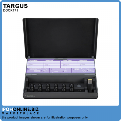 Targus DOCK171 Universal USB 3.0 DVHD-2V2K Docking Station With Power - Black Targus DOCK171 Universal USB 3.0 DVHD-2V2K Docking Station With Power - Black