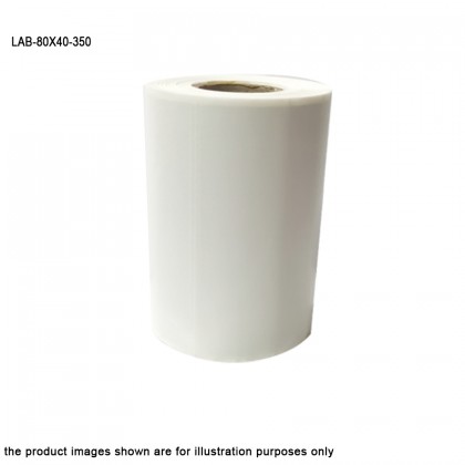 1 roll 80mm x 40mm Blank Barcode Label Sticker (350 pieces each roll)