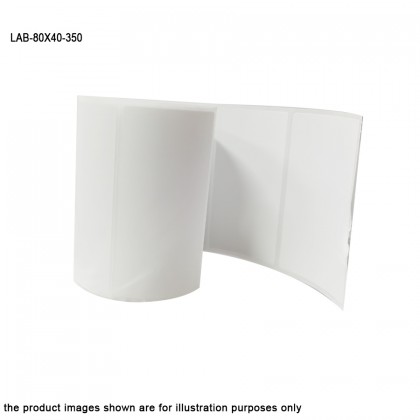 1 roll 80mm x 40mm Blank Barcode Label Sticker (350 pieces each roll)