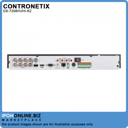 CONTRONETIX DS-7208HUHI-K2 8 Channel 5MP HDTVI HDCVI AHD CVBS Turbo HD DVR CONTRONETIX DS-7208HUHI-K2 8 Channel 5MP HDTVI HDCVI AHD CVBS Turbo HD DVR