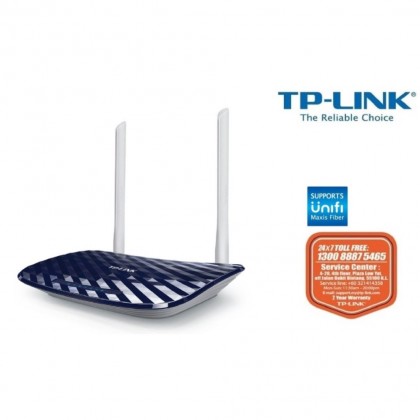 TP-LINK AC750 Wireless Dual Band Router Archer C20 - Unifi Maxis TIME ready