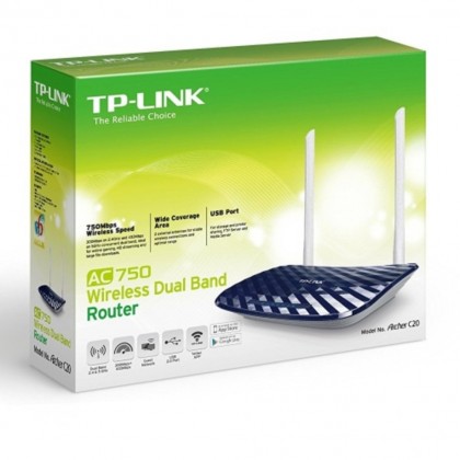 TP-LINK AC750 Wireless Dual Band Router Archer C20 - Unifi Maxis TIME ready