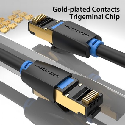VENTION Cat.8 SFTP Patch 0.5M 2.5G/5G/10Gbps Super Speed Fast Transmission Cable For Gaming Server Workstation Hosting