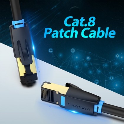 VENTION Cat.8 SFTP Patch 2M 2.5G/5G/10Gbps Super Speed Fast Transmission Cable For Gaming Server Workstation Hosting VENTION Cat.8 SFTP Patch 2M 2.5G/5G/10Gbps Super Speed Fast Transmission Cable For Gaming Server Workstation Hosting