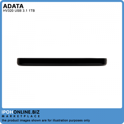 ADATA HV320 USB 3.1 1TB 2.5" Portable Slim 10.7mm External Hard Disk Drive ADATA HV320 USB 3.1 1TB 2.5" Portable Slim 10.7mm External Hard Disk Drive
