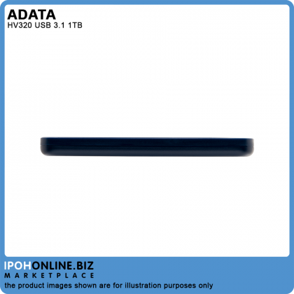 ADATA HV320 USB 3.1 1TB 2.5" Portable Slim 10.7mm External Hard Disk Drive ADATA HV320 USB 3.1 1TB 2.5" Portable Slim 10.7mm External Hard Disk Drive