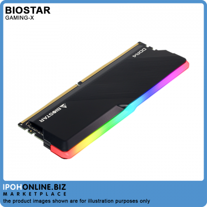 Biostar Gaming X 8GB 3200MHz RGB DDR4 1.35V Desktop Gaming RAM