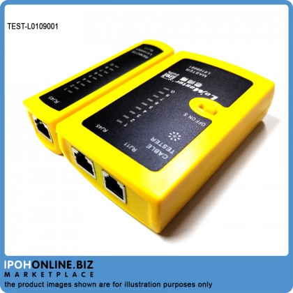 RJ11/RJ45 LAN Network Cable Tester L0109001 FREE One 9V battery 