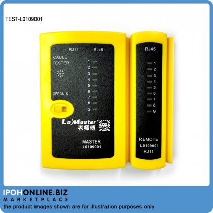 RJ11/RJ45 LAN Network Cable Tester L0109001 FREE One 9V battery 