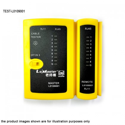 RJ11/RJ45 LAN Network Cable Tester L0109001 FREE One 9V battery 