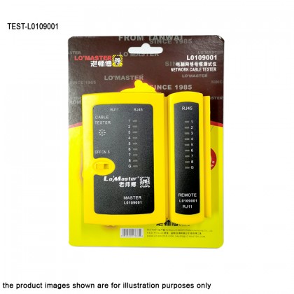 RJ11/RJ45 LAN Network Cable Tester L0109001 FREE One 9V battery 