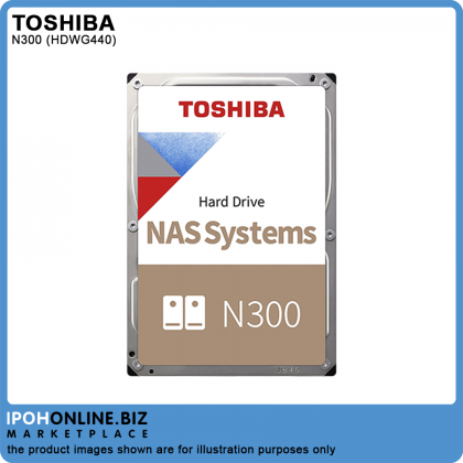 Toshiba N300 HDWG440 4TB 7200RPM 256MB Buffer 3.5" Internal Desktop Server NAS SATA HDD Toshiba N300 HDWG440 4TB 7200RPM 256MB Buffer 3.5" Internal Desktop Server NAS SATA HDD