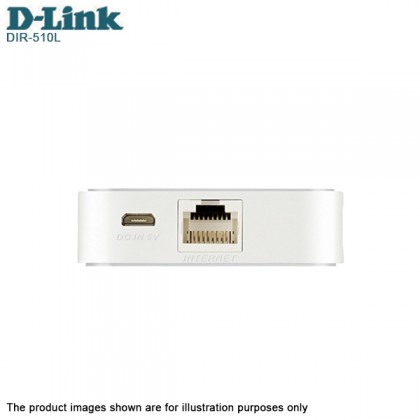 D-Link DIR-510L Wi-Fi AC 750Mbps Portable Router and Charger (4000Mhz)Support 3G / 4G LTE Adapter 