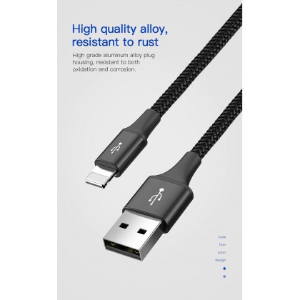 Baseus 4 in1 USB Cable IP+Micro USB+Type-C Ports Cable (1.2M) Baseus 4 in1 USB Cable IP+Micro USB+Type-C Ports Cable (1.2M)