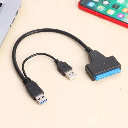 SATA to Dual USB3.0 High Speed Adapter Cable for External 2.5 inch SATA/HDD SATA to Dual USB3.0 High Speed Adapter Cable for External 2.5 inch SATA/HDD