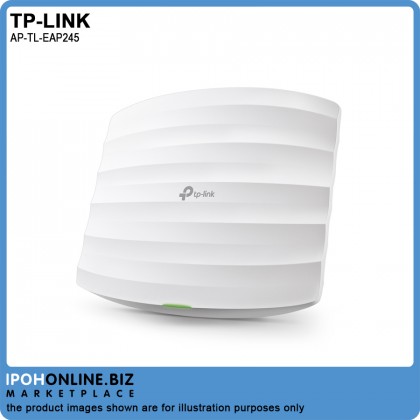 TP-LINK EAP245 V3 AC1750 Wireless MU-MIMO Dual Band Gigabit Ceiling Mount Access Point