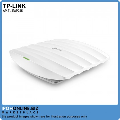TP-LINK EAP245 V3 AC1750 Wireless MU-MIMO Dual Band Gigabit Ceiling Mount Access Point