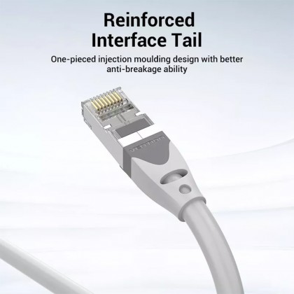 VENTION Ethernet Cable CAT6A SFTP Patch RJ45 Lan High Speed 2.5G/5G/10Gbps Network Cable - 5M For Gaming Server Workstation Hosting