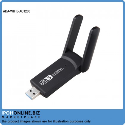 Wireless USB WiFi Adapter1200Mbps Lan USB Ethernet 2.4G 5G Dual Band WiFi Network Card WiFi Dongle
