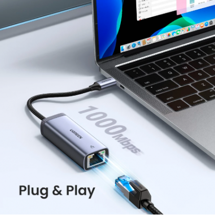 UGREEN USB-C To RJ45 5G Ethernet Adapter UGREEN USB-C To RJ45 5G Ethernet Adapter