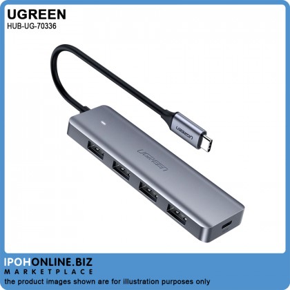 UGREEN 4-Port USB3.0 Hub With USB-C Power Supply UGREEN 4-Port USB3.0 Hub With USB-C Power Supply