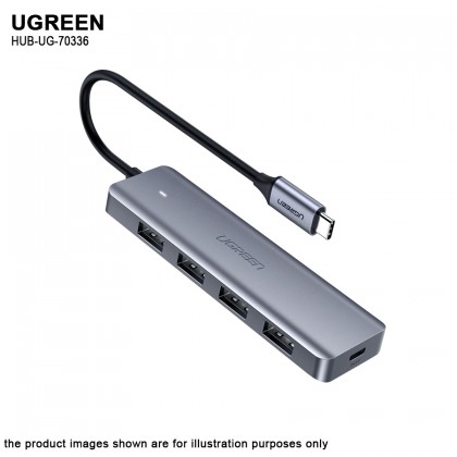 UGREEN 4-Port USB3.0 Hub With USB-C Power Supply UGREEN 4-Port USB3.0 Hub With USB-C Power Supply