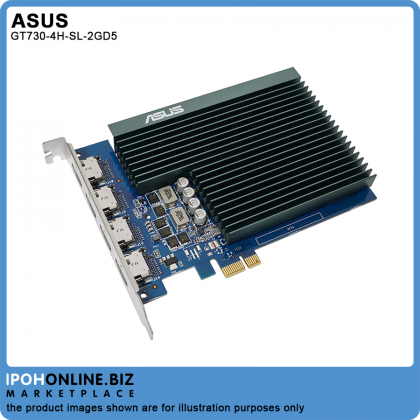 Asus GeForce GT730 2GB GDDR5 HDMI Passive Cooling Graphic Card - GT730-4H-SL-2GD5