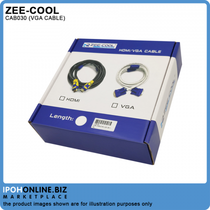 Zee-Cool CAB030 15M 15pin Male To Male VGA Cable