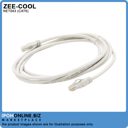 Zee-Cool Network Patch Cord Cat6 RJ45 Ethernet LAN Cable - 3M Zee-Cool Network Patch Cord Cat6 RJ45 Ethernet LAN Cable - 3M