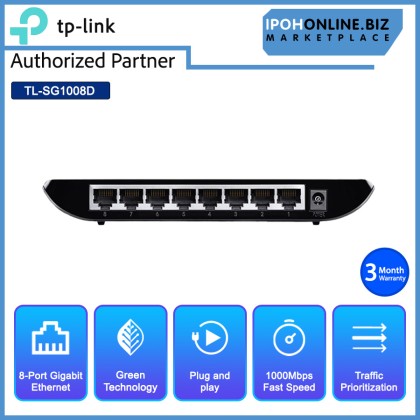 TP-Link TL-SG1008D 8-Port Gigabit Desktop Switch 
