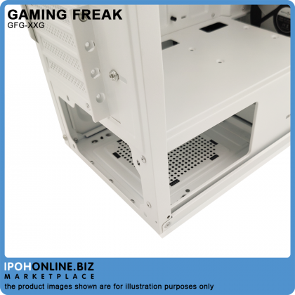 Gaming Freak XXG-TFLUX Micro ATX Tempered Glass Gaming Tower Casing - Include 3 Casing Fan