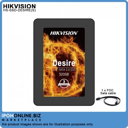 Hikvision Desire 320GB 2.5" Inch 560MB/s Read Speed SATA SSD FOC SATA Cable