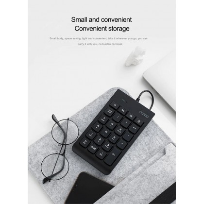 RAPOO K10 23-Keys Compact Wired Numeric Keypad Number Pad RAPOO K10 23-Keys Compact Wired Numeric Keypad Number Pad