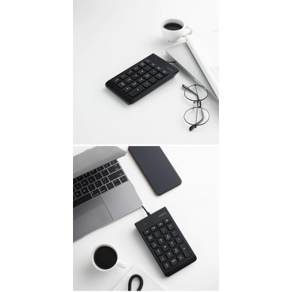 RAPOO K10 23-Keys Compact Wired Numeric Keypad Number Pad RAPOO K10 23-Keys Compact Wired Numeric Keypad Number Pad
